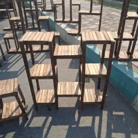 استند چوبی گل و گیاه