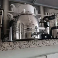 سماور و قوری|قوری، کتری، قهوه‌ساز دستی|بیضا, |دیوار