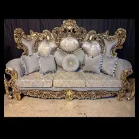 مبل سلطنتی یلدا % ۵ عدد کوسن رایگان|مبلمان خانگی و میز عسلی|کاشان, فاز ۲ ناجی آباد|دیوار