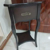 میز تلفن چوبی