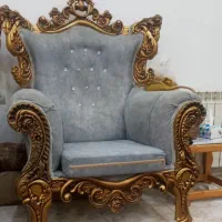 مبل ۷ نفره آبی طوسی|مبلمان خانگی و میز عسلی|رشت, ساغری سازان|دیوار
