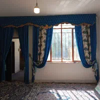 والن پرده مخمل با کتیبه