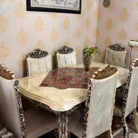 میزناهارخوری ۶نفره کاملا نو|میز و صندلی غذاخوری|رشت, استقامت ۲|دیوار
