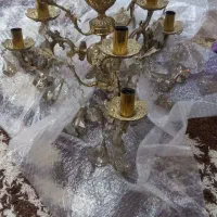 دو عدد لوستر سه شاخه ی دوتایی و پنج شاخه دوتایی|لوستر و چراغ آویز|کرج, دولت‌آباد|دیوار