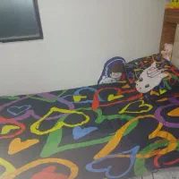 تخت یکنفر با خوشخواب وپاتختی|تخت و سرویس خواب|ساوه, |دیوار