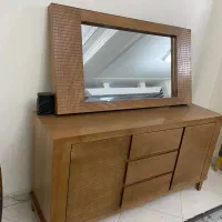 آینه کنسول چوبی|بوفه، ویترین، کنسول|اسلام‌شهر, شهرک واوان|دیوار