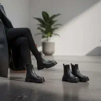 کفش مردانه  مشکی در حد نو طبی