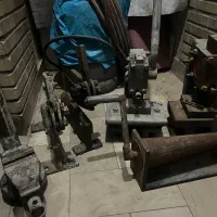 ابزار کابینت .پرس دستی .قیچی آهن‌بر.شیلنگ هواگاز