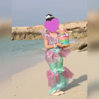 لباس تولد برای تم  پری دریایی سن۷تا۸سال