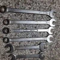 آچار تخت‌ و رینگی سالم در حد نو