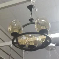 لوستر منظومه ۵ شعله|لوستر و چراغ آویز|سنندج, |دیوار