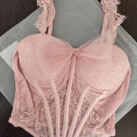 کراپ رنگ صورتی کرپ