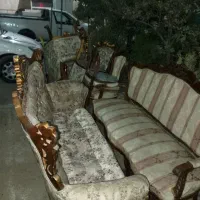 تعدادی مبل چوبی تعمیری سوزاندن|مبلمان خانگی و میز عسلی|باغستان, |دیوار