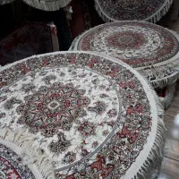فرش۱۰۰۰شانه اولیا قصری دایره ۱×۱ سایز ست کامل|فرش|تبریز, |دیوار