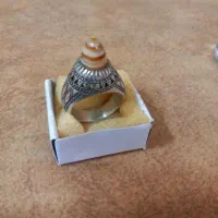 انگشتر نقره قلم نگین باباقوری 3 پوست کامل.|جواهرات|تهران, طیب|دیوار