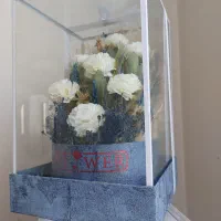 باکس گل شیشه ای