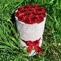 بوکت رز قرمز رنگ طبیعی رز