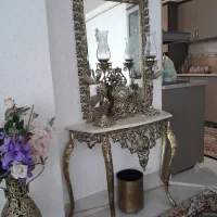 آینه شمعدان برنز گلدان برنز ساعت برنز اصل|آینه|نقده, |دیوار
