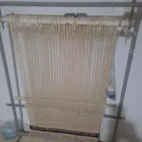 دار قالی فلزی  تابلو فرش  همراه  با نقشه و نخ