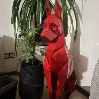 مجسمه سگ دکوری فلزی خاص و بسیار چشمگیر