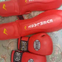 دستکش و ساق بند بوکس دستکش بوکس چرم اورجینال