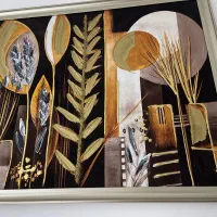 تابلو سه تیکه تکسچر|تابلو، نقاشی، عکس|تهران, باغ فیض|دیوار