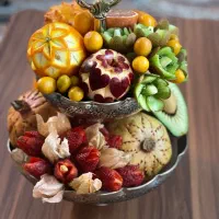 حکاکی هندوانه سبد میوه ویژه شب یلدا|خدمات پذیرایی، مراسم|شیراز, رحمت‌آباد|دیوار