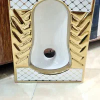 سنگ توالت سیلور و طلایی|لوازم سرویس بهداشتی|کارون, |دیوار