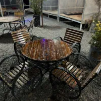 میزو صندلی چوبی|میز و صندلی غذاخوری|تربت جام, میان جام|دیوار