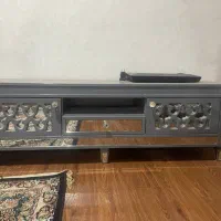 میز تلویزیون مدرن و اینه‌کاری شده