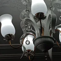 لوستر ۵ شاخه جنس فایبرگلس|لوستر و چراغ آویز|اسلامشهر, شهرک قائمیه|دیوار