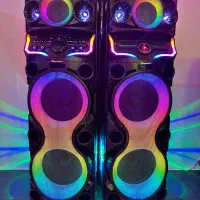 اسپیکر دیجی دوتایی2فلش لیزر میکروفون گارانتی تعویض