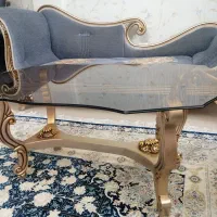مبل استیل 9نفره +یک عدد شزلون+یک عدد ویترین|مبلمان خانگی و میز عسلی|کرج, شهرک ولیعصر|دیوار