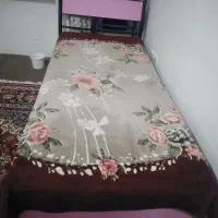 تخت فلزی با پاتختی کنسول ارایش