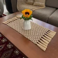 رومیزی مکرومه|پرده، رانر، رومیزی|کرج, شهرک اوج|دیوار