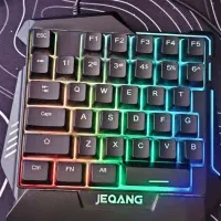 مینی کیبورد و ماوس گیمینگ جکنگ نورپردازی rgb led