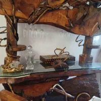 میز بار تمام چوب|بوفه، ویترین، کنسول|فریدون‌کنار, |دیوار