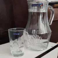 یک دست پارچ و لیوان لومینارک و یک دست سرامیکی