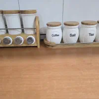 ظرف چای و ادویه جات درب چوبی|ظروف سرو و پذیرایی|مشهد, ده دی|دیوار