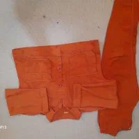 کت کراپ و شلوار دخترانه