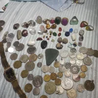 سکه نقره عتیقه و سنگو انگشتر با ارزش و کلکسیونی