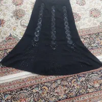 دامن مشکی کمر زیب