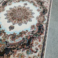 2تخته فرش 6متری کرم سورمه ای  700شانه|فرش|قم, نیروگاه|دیوار