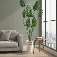 تولیدی گل مصنوعی درخچه لمسی ۵۵سانتی و۱۵۰سانتی