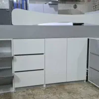 تخت خواب یک نفره،مجموعه کامل میز کمد دراور