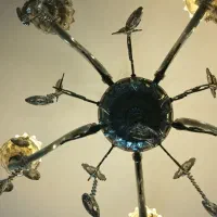 لوسترکلاسیک پنج شاخه|لوستر و چراغ آویز|گلبهار, نوبهار|دیوار