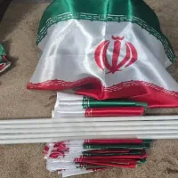 پرچم ایران ساتن با لوله
