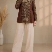 شومیز قهوه ای ترند