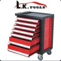 جعبه ابزار چرخدار 7 کشو LK کد Y9143 با چهارپایه