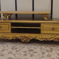 میز تلویزیون دوتیکه در حد نو چوب خالص